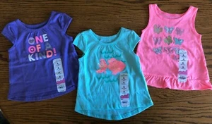 NEU 6 Monate Baby Mädchen Tops Posten Sommer Kleidung $ 36 RV Neu mit Etikett T-Shirt - Bild 1 von 4