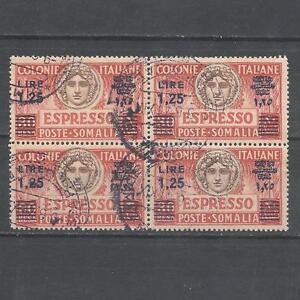 Somalia 1927 Parcel Post Sc#E7a PM w/gum block Variety Perf 14 CV700$ Italy