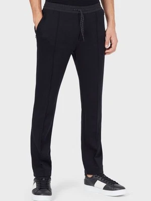 Pantalones de chándal elásticos informales para hombre Emporio Armani azul marino talla 28 XS Foto 1 de 4