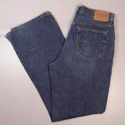 Vintage Abercrombie Fitch Jeans Mens 32x34 1892 Premium Denim Wide Leg USA 90s - Image 1 of 4