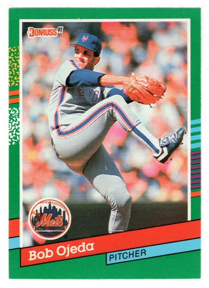 Bob Ojeda - New York Mets - 1991 Donruss Baseball # 584 Mint - Image 1 of 1