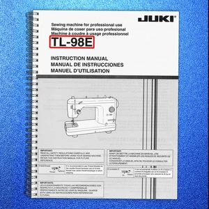 JUKI TL-98E Sewing Machine User Manual Instruction Book -TOUGH WIRE-LOCK BINDING - Picture 1 of 5