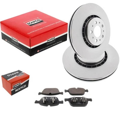 MAPCO Dischi Freno 328mm + Pastiglie Anteriori Adatto A per Volvo XC90 Anno Fab. - Immagine 1 di 3