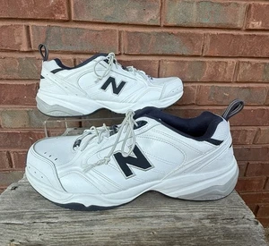 New Balance 624 Men's Cross Trainer Sneakers Shoes Sz 11.5 White Navy Blue - Picture 1 of 15