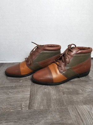 Mootsie Tootsie Vintage Western Patchwork Botines Mujer’s Talla 8 Marrón Foto 1 de 4