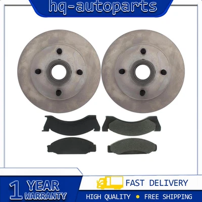 Front Brake Rotors & Brake Pads Set for 1974 1975 1976 1977 1978 Ford Mustang II - Изображение 1 из 4