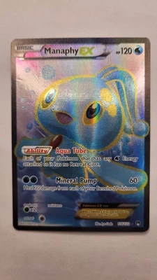 Manaphy EX 116/122 Full Art Ultra Rare Pokemon TCG Breakpoint Holo - Image 1 of 2