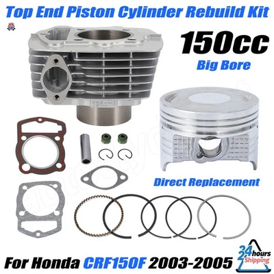 For Honda CRF150 CRF150F Top End Piston Cylinder Rebuild Kit 2003 2004 2005 63.5 Foto 1 de 4