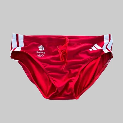 H.E.Arts Team GB estampado personalizado en Adidas hombres rojo traje de baño Foto 1 de 4