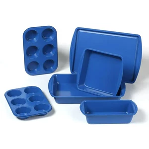 6 Piece Non-Stick Bakeware Sets, Easy for Release and Clean up, Carbon Steel. - Picture 1 of 17