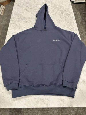 White Fox Match Your Words Oversized Hoodie Navy Women's Size S/M - Image 1 of 4