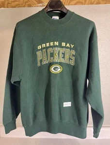 Sudadera De Colección Green Bay Packers NFL Grande Cuello Redondo Verde - Imagen 1 de 8