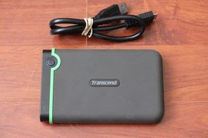 DISQUE DUR EXTERNE TRANSCEND STOREJET 1 To, (formaté). - Photo 1/3