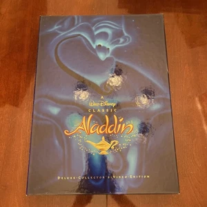 Walt Disney Masterpiece Aladdin Exclusive Deluxe VHS Box Set w LITHO sealed - Picture 1 of 3