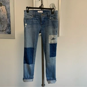Jeans de mezclilla Ann Taylor Loft con retazos 24P - Imagen 1 de 7