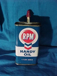 CHEVRON RPM 1960 4 OZ ACEITE DE CASA MÓVIL LATA publicidad vacía - Imagen 1 de 2