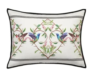 Ted Baker Highgrove King Pillow Shams Hummingbird Set of 2 Floral Cotton - Picture 1 of 17