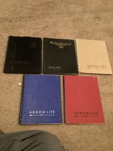 Vtg 1943-44-45-46-47 ARROW LIFE YEARBOOK broken Arrow High School Oklahoma - Picture 1 of 12