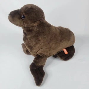 Wild Republic Harbor Brown Seal Plush 12" Stuffed Animal Toy Ocean Sea Realistic - Picture 1 of 15