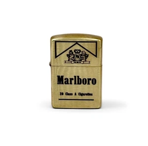 Marlboro Custom Zippo Lighter | Solid Brass Armor Zippo | Made In USA - Picture 1 of 8