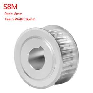 STS S8M 10-30Teeth Timing Belt Pulleys Pitch 8mm AF-type With Keyway Width 16mm - Picture 1 of 6