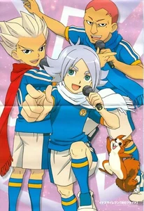 poster promo Inazuma Eleven Aikatsu anime Fubuki Shirou Gouenji Shuuya - Picture 1 of 2