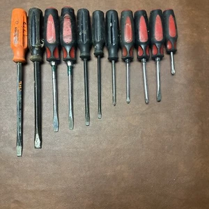 11er Set Vintage Craftsman Schraubendreher Kreuzschlitz und Flachkopf. Kostenloser Versand - Bild 1 von 6