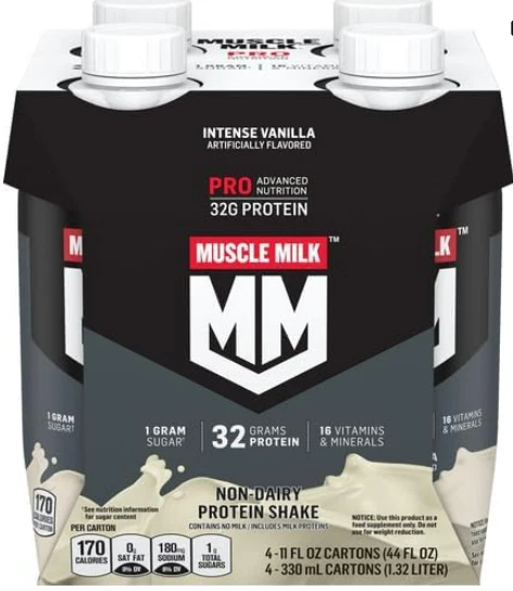 Batido de proteínas Muscle Milk Pro Series, vainilla intensa, 4 unidades EXP02/2025 Foto 1 de 1