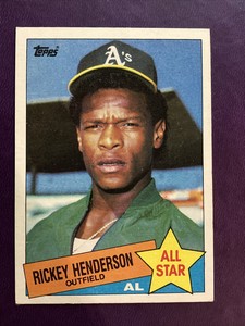 1985 Topps Rickey Henderson #706 Oakland Athletics