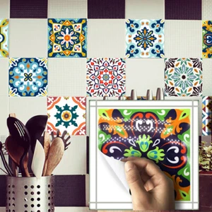 10 pezzi adesivo colorato marocchino autoadesivo bagno cucina parete scale pavimento piastrelle - Foto 1 di 16