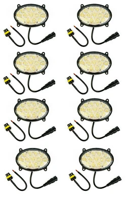 8x LED Arbeitsscheinwerfer oval 39 Watt 3700 Lumen Abstrahlwinkel: 90 Grad - Bild 1 von 4