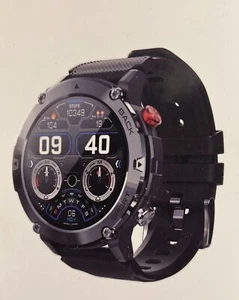 Smartwatch  Uhr  Schwarz - Afbeelding 1 van 1