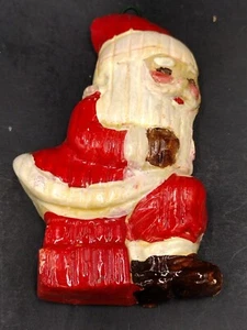 Arte popular tiza adorno de Navidad de Santa - Imagen 1 de 8