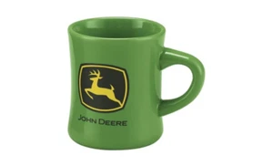 Green Ceramic Tea Cup John Deere Stoneware Coffee Dinner Mug Beverage Gift 10 Oz - Picture 1 of 3