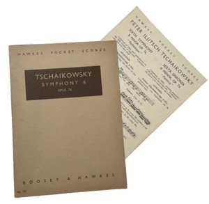 Tschaikowsky Symphony 6 Opus 74 Hawkes Pocket Scores 195 sheet music Tchaikovsky - Picture 1 of 3