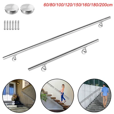 Edelstahl Handlauf Geländer Griff Treppe Wandhandlauf Brüstung Treppengeländer* - Bild 1 von 4