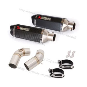 For Ducati Monster 696 695 795 1100 Exhaust Mufflers Mid Pipe Escape DB Killer - Picture 1 of 15