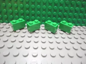 Lego 4 blocco mattoncini verde brillante 1x2 NUOVO - Foto 1 di 1