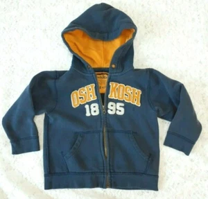 OshKosh B’gosh Baby Toddle Hoodie Blue Sweater Size 4-T - Picture 1 of 5
