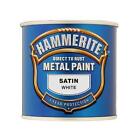 Hammerite Satin Finish Paint White 250ml 5092881