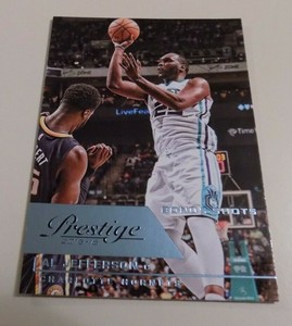 2015-16 PANINI PRESTIGE LIGHT BLUE BONUS SHOTS PARALLEL #13 AL JEFFERSON CARD 