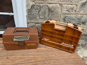Redding Old Pal 13X7 & Fenwick 30 14x11 Vintage Tackle Box Fisch Angeln USA - Bild 1 von 17
