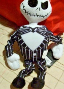 NEW WITH TAG NIGHTMARE BEFORE CHRISTMAS JACK SKELLINGTON SQUEAKING DOG TOY - Picture 1 of 2