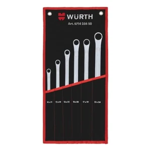 Chiavi Inglesi Poligonali Doppie Extralunghe Kit 6pz - WÜRTH 071423550 - Foto 1 di 7