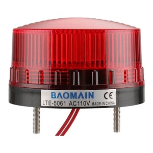 Baomain Industrial Signal Warning lamp Round Red Warning Light Blinking LTE-5... - Picture 1 of 6