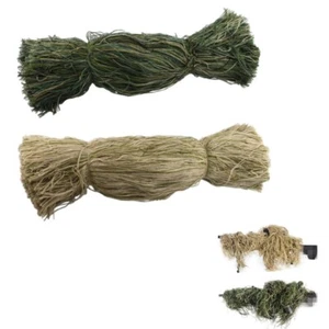Desert Jungle Synthetic Ghillie Thread Bundles DIY Hunting Camouflage Yarns Suit - Picture 1 of 16