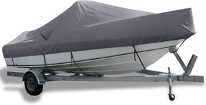 Bass Boat Covers 17-19ft, 600D Canvas Heavy Duty Waterproof Boat Cover - Picture 1 of 7