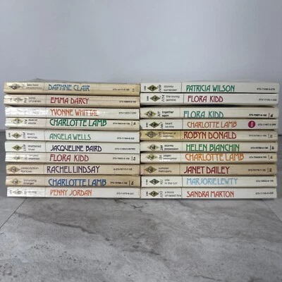 Lot of 20 Harlequin Presents Romance Paperback Books Vintage   1498 Foto 1 de 4