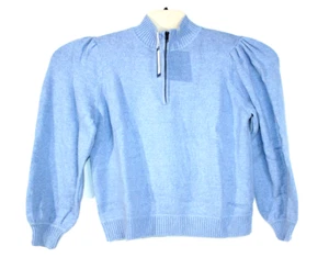 Universal Thread Goods Co. Women's Zip Neck Blue Cardigan Sweater Sz 2X - Picture 1 of 10