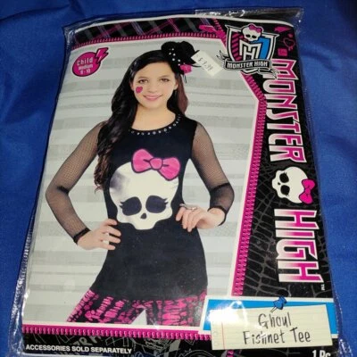 Camisa Monster High Halloween Disfraz Accesorios Ghoul Red Niño Calavera Camiseta M Foto 1 de 2